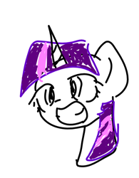 Size: 778x997 | Tagged: safe, artist:discocade, imported from derpibooru, twilight sparkle, simple background, sketch, smiling, solo, white background