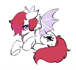 Size: 1024x940 | Tagged: safe, artist:swaybat, imported from derpibooru, oc, oc only, oc:swaybat, bat pony, pony, simple background, solo, white background