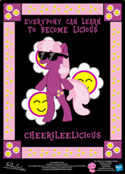 Size: 758x1054 | Tagged: safe, artist:strykarispeeder, imported from derpibooru, cheerilee, earth pony, pony, bipedal, cheerilicious, solo, sunglasses, twilightlicious