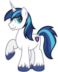 Size: 2457x3020 | Tagged: safe, artist:ponkus, imported from derpibooru, shining armor, pony, unicorn, canterlot wedding 10th anniversary, g4, looking at you, male, raised hoof, simple background, smiling, solo, stallion, transparent background