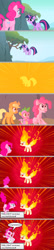 Size: 1136x5267 | Tagged: safe, artist:silverbuller, edit, edited screencap, imported from derpibooru, screencap, applejack, spike, twilight sparkle, dragon, earth pony, pony, unicorn, feeling pinkie keen, season 1, angry, bag, bipedal, comic, female, male, mane of fire, mare, pokémon, rapidash twilight, saddle bag, screencap comic, unicorn twilight