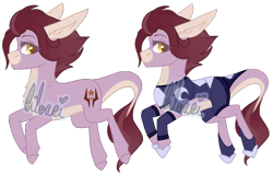 Size: 1247x796 | Tagged: safe, artist:moonert, imported from derpibooru, oc, oc only, earth pony, pony, base used, earth pony oc, magical lesbian spawn, offspring, parent:tempest shadow, parent:twilight sparkle, parents:tempestlight, simple background, smiling, transparent background