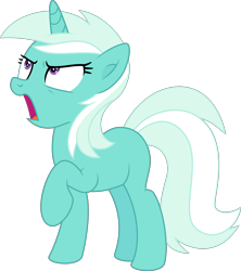 Size: 3469x3903 | Tagged: safe, alternate version, artist:thatusualguy06, imported from derpibooru, cornetta, pony, unicorn, triple threat, .svg available, angry, blank flank, d:, female, mare, no cutie marks because im lazy, not lyra, open mouth, simple background, solo, svg, transparent background, vector