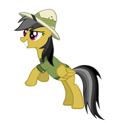 Size: 2449x2449 | Tagged: safe, artist:theaceofspadez, imported from derpibooru, daring do, pegasus, pony, female, folded wings, full body, grin, high res, hooves, mare, simple background, smiling, solo, tail, transparent background, vector, wings