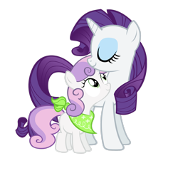Size: 2449x2449 | Tagged: safe, artist:arvyr, imported from derpibooru, rarity, sweetie belle, pony, unicorn, duo, female, filly, foal, high res, mare, siblings, simple background, sisters, transparent background, vector