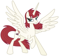 Size: 2515x2385 | Tagged: safe, artist:tygerbug, imported from derpibooru, oc, oc only, oc:fausticorn, alicorn, pony, female, high res, mare, simple background, solo, transparent background, vector