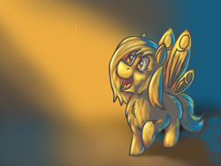 Size: 1024x768 | Tagged: safe, artist:fluffsplosion, imported from derpibooru, fluffy pony, moth, mothpony, original species, gradient background, solo