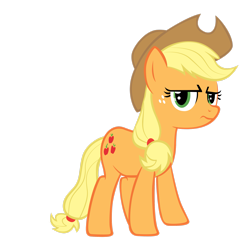 Size: 2449x2449 | Tagged: safe, artist:lcpsycho, imported from derpibooru, applejack, earth pony, pony, applejack's hat, cowboy hat, female, hat, high res, mare, simple background, solo, transparent background, vector