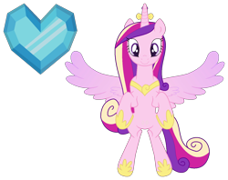 Size: 1306x1036 | Tagged: safe, artist:westrail642fan, imported from derpibooru, princess cadance, alicorn, bipedal, clothes, crown, crystal heart, jewelry, regalia, shoes, simple background, solo, spread wings, transparent background, westrail642fan's cadance template, wings