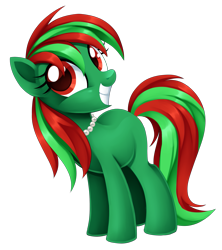 Size: 1775x2000 | Tagged: safe, artist:centchi, imported from derpibooru, oc, oc only, oc:sony, earth pony, pony, commission, earth pony oc, female, grin, jewelry, necklace, simple background, smiling, solo, transparent background