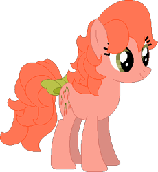 Size: 351x382 | Tagged: safe, artist:selenaede, artist:victorfazbear, artist:wolframlogistics, imported from derpibooru, cherries jubilee, earth pony, pony, base used, bow, g1, g1 to g4, g4, generation leap, simple background, tail, tail bow, transparent background