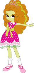 Size: 252x541 | Tagged: safe, artist:selenaede, artist:victorfazbear, imported from derpibooru, adagio dazzle, human, equestria girls, barely eqg related, base used, clothes, crossover, crown, dress, jewel sparkles, jewelry, kazumi evans, lalaloopsy, looking at you, pink dress, regalia, shoes, simple background, transparent background, voice actor, voice actor joke