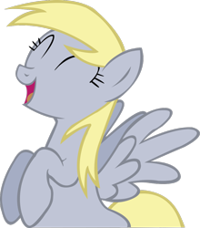 Size: 1758x2000 | Tagged: safe, artist:spaceponies, imported from derpibooru, derpy hooves, pegasus, pony, ^^, eyes closed, female, glasses, mare, open mouth, open smile, simple background, smiling, solo, transparent background, vector