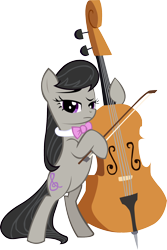 Size: 1334x2000 | Tagged: safe, artist:spaceponies, imported from derpibooru, octavia melody, earth pony, pony, the best night ever, bipedal, cello, female, mare, musical instrument, simple background, solo, transparent background, vector