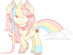 Size: 1546x1178 | Tagged: safe, artist:cafne, imported from derpibooru, oc, oc only, pony, unicorn, base used, choker, ear fluff, eyelashes, female, hoof polish, horn, mare, multicolored hair, rainbow hair, raised hoof, simple background, smiling, solo, transparent background, unicorn oc