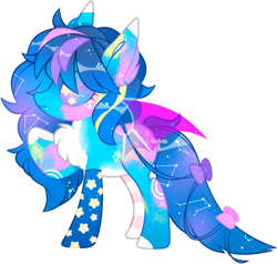 Size: 1520x1446 | Tagged: safe, artist:cafne, imported from derpibooru, oc, oc only, bat pony, pony, base used, bat pony oc, bat wings, chest fluff, constellation, ear fluff, ethereal mane, eyelashes, female, mare, raised hoof, simple background, smiling, solo, starry eyes, starry mane, transparent background, wingding eyes, wings