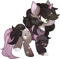 Size: 1348x1335 | Tagged: safe, artist:cafne, imported from derpibooru, oc, oc only, pony, unicorn, base used, clothes, eyelashes, female, hoof polish, horn, mare, simple background, smiling, solo, transparent background, unicorn oc