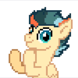 Size: 838x840 | Tagged: safe, imported from derpibooru, oc, oc only, oc:turbo swifter, pegasus, pony, animated, clapping ponies, gif, looking at you, pegasus oc, pixel art, simple background, solo, white background