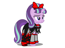 Size: 4096x3072 | Tagged: safe, artist:omegaridersangou, imported from derpibooru, starlight glimmer, clothes, clothes swap, cosplay, costume, doki doki precure, glitter force, glitter force doki doki, precure, pretty cure, regina, simple background, solo, white background