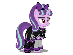 Size: 4096x3072 | Tagged: safe, artist:omegaridersangou, imported from derpibooru, starlight glimmer, clothes, clothes swap, cosplay, costume, doki doki precure, glitter force, glitter force doki doki, precure, pretty cure, regina, simple background, solo, white background, wrong eye color