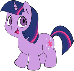 Size: 1667x1598 | Tagged: safe, artist:relighted, imported from derpibooru, twilight sparkle, pony, unicorn, baby, baby pony, colored, female, filly, filly twilight sparkle, flat colors, foal, mare, simple background, solo, unicorn twilight, white background, young, younger