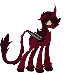 Size: 2895x2766 | Tagged: safe, artist:alandisc, imported from derpibooru, oc, oc only, oc:redd, alicorn, bat pony, bat pony alicorn, classical unicorn, hybrid, pony, base used, bat wings, chest fluff, cloven hooves, ear fluff, female, floppy ears, hair over one eye, horn, leonine tail, long tail, simple background, solo, tail, transparent background, unshorn fetlocks, wings