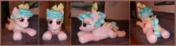 Size: 9896x2632 | Tagged: safe, artist:calusariac, imported from derpibooru, cozy glow, pony, absurd resolution, butt, irl, life size, photo, plot, plushie, solo