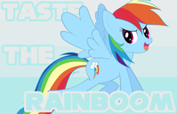 Size: 1428x924 | Tagged: safe, artist:kingjnar, imported from derpibooru, rainbow dash, pegasus, pony, solo, taste the rainbow