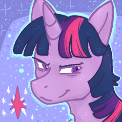 Size: 480x480 | Tagged: safe, artist:deyogee, imported from derpibooru, twilight sparkle, unicorn, icon, looking at you, male, solo