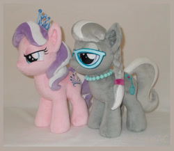 Size: 1024x889 | Tagged: safe, artist:calusariac, imported from derpibooru, diamond tiara, silver spoon, pony, plushie