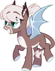 Size: 1798x2326 | Tagged: safe, artist:rickysocks, imported from derpibooru, oc, oc only, bat pony, pony, female, glasses, mare, simple background, solo, transparent background