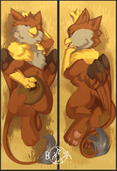 Size: 628x920 | Tagged: safe, artist:beardie, imported from derpibooru, oc, oc only, oc:peregrine, griffon, chest fluff, cute, paw pads, paws