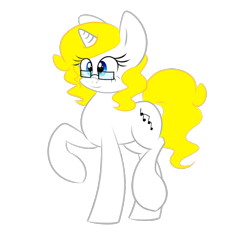 Size: 886x798 | Tagged: safe, artist:songheartva, imported from derpibooru, oc, oc only, oc:songheart, pony, unicorn, female, glasses, mare, raised hoof, simple background, solo, transparent background