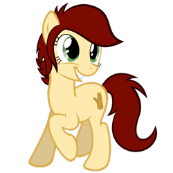 Size: 2449x2449 | Tagged: safe, artist:ashidaru, imported from derpibooru, oc, oc only, oc:canni soda, earth pony, pony, earth pony oc, female, high res, mare, raised hoof, simple background, solo, transparent background, vector