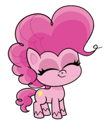 Size: 851x1004 | Tagged: safe, edit, edited screencap, imported from derpibooru, screencap, pinkie pie, earth pony, pony, my little pony: pony life, princess probz, ^^, background removed, eyes closed, female, g4.5, mare, not a vector, simple background, solo, transparent background, unshorn fetlocks