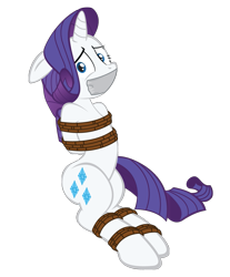Size: 1081x1308 | Tagged: safe, artist:radiantrealm, edit, imported from derpibooru, rarity, pony, unicorn, abuse, background removed, bondage, bound and gagged, gag, kidnapped, raribuse, simple background, solo, tape, tape gag, tied up, transparent background, vector