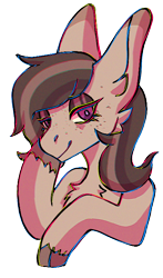 Size: 392x668 | Tagged: safe, artist:raya, imported from derpibooru, oc, oc only, oc:rocky karst, earth pony, kirin, bust, cloven hooves, female, half-breed, mare, simple background, solo, transparent background