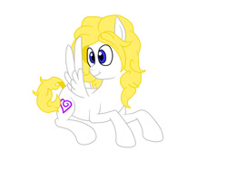 Size: 800x600 | Tagged: safe, artist:machacapigeon, imported from ponybooru, oc, pegasus, pony, lying down, male, simple background, smiling, white background, wings extended