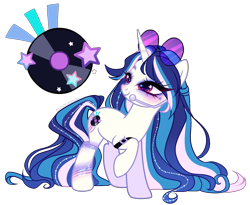 Size: 1753x1437 | Tagged: safe, artist:gihhbloonde, imported from derpibooru, oc, pony, unicorn, magical lesbian spawn, offspring, parent:coloratura, parent:vinyl scratch, simple background, solo, transparent background