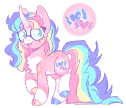 Size: 1158x1000 | Tagged: safe, artist:sunfloweret, imported from derpibooru, oc, oc:sour-sweet kiss, pony, unicorn, female, glasses, mare, simple background, solo, transparent background