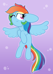 Size: 780x1075 | Tagged: safe, artist:sugarcloud12, imported from derpibooru, rainbow dash, pony, one eye closed, solo