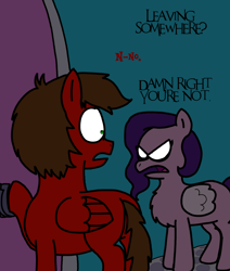 Size: 1816x2146 | Tagged: safe, artist:professorventurer, imported from derpibooru, pipp petals, oc, oc:professor venturer, pegasus, pony, series:ask pippamena, butt, caught, chest fluff, dark, g5, night, pegasus oc, plot, this will end in death, this will end in tears, this will end in tears and/or death, this will not end well