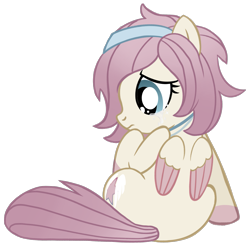 Size: 2281x2264 | Tagged: safe, artist:jennieoo, imported from derpibooru, oc, oc only, oc:gentle star, pegasus, pony, crying, discorded, implied death, sad, show accurate, simple background, solo, transparent background, woobie
