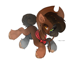 Size: 2500x2100 | Tagged: safe, artist:zlatavector, imported from derpibooru, oc, oc only, oc:talani, earth pony, pony, female, handkerchief, hat, mare, simple background, solo, white background