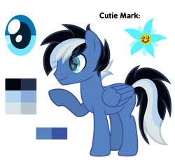 Size: 2600x2400 | Tagged: safe, artist:ponkus, imported from derpibooru, oc, oc only, unnamed oc, pegasus, pony, heart eyes, high res, male, pegasus oc, raised hoof, reference, simple background, smiling, solo, stallion, transparent background, wingding eyes