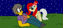 Size: 1113x500 | Tagged: safe, artist:haileykitty69, imported from derpibooru, fluttershy, human, pegasus, elements of insanity, fluttershout, seymour skinner, the simpsons