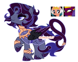 Size: 1280x1014 | Tagged: safe, artist:mirrastat, imported from derpibooru, somnambula, sphinx (character), oc, hybrid, pegasus, pony, sphinx, base used, eyelashes, female, interspecies offspring, lesbian, magical lesbian spawn, makeup, male, mare, offspring, parent:somnambula, parent:sphinx (character), parents:sphinxambula, pegasus oc, peytral, shipping, simple background, smiling, sphinxambula, stallion, transparent background