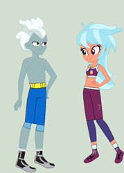 Size: 509x711 | Tagged: safe, artist:matthewjabeznazarioa, imported from derpibooru, frosty orange, silver lining, silver zoom, human, equestria girls, crossover, exeron fighters, exeron outfit, frostylining, martial arts kids, martial arts kids outfit