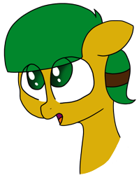 Size: 977x1228 | Tagged: safe, artist:axlearts, oc, oc only, oc:blocky bits, earth pony, pony, bust, earth pony oc, eye clipping through hair, female, mare, open mouth, portrait, solo