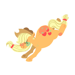 Size: 2480x2480 | Tagged: safe, artist:whitefeatherink, imported from derpibooru, applejack, earth pony, pony, applefat, cute, fat, female, high res, jackabetes, kicking, mare, simple background, solo, transparent background